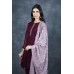 Plum Plain Salwar Suit Readymade Pakistani Designer Straight Cut Suit