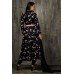 Black Floral Printed Evening Dress Pakistani Fancy Party Wear