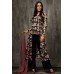 Black Floral Printed Dress Indian Jacket Suit