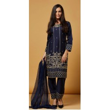 NAVY BLUE INDIAN ETHNIC READYMADE SUIT