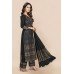 Black Ethnic Salwar Suit Readymade Evening Dress