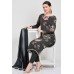 Black Printed Salwar Suit Readymade Dress