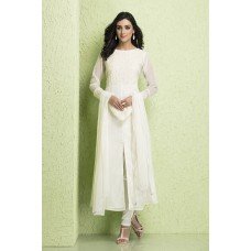 IDC-119 TOFU CREPE AND CHIFFON EMBROIDERED READY MADE SUIT