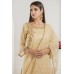 Gold Banglori Silk Gharara Indian Wedding Outfit 