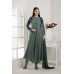 GREEN GEORGETTE FLARED STYLE ANARKALI OUTFIT