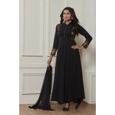 ELEGANT BLACK READY MADE ABAYA STYLE DRESS