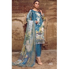 Blue Lawn Pakistani Suit Designer Wear