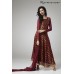 RUST FLARED STYLE VISCOSE FABRIC READY MADE INDIAN STYLE EID DRESS