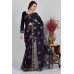 Navy Blue Shimmering Evening Wear Saree