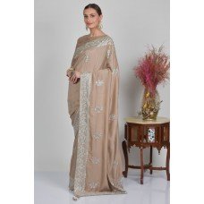 Light Brown Indian Ethnic Saree