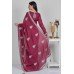 Plum Designer Party Wear Saree