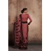ZIDC-401 DUSTY PINK SATIN DESIGNER READY MADE INDIAN PARTY WEAR SAREE