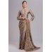 ZIDCS-212 SILVER GREY PAKSITANI READYMADE SAREE