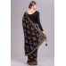 ZIDCS-215 ATTRACTIVE BLACK READYMADE PARTY WEAR SAREE