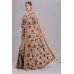 ZIDCS-215 DARK BEIGE DESIGNER PARTY WEAR INDIAN SARI