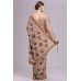 ZIDCS-215 DARK BEIGE DESIGNER PARTY WEAR INDIAN SARI