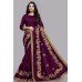 ZIDCS-226 ENGAGING PURPLE PARTY WEAR INDIAN SAREE