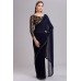 ZIDCS-223 NAVY BLUE PAKISTANI DESIGNER BRIDAL SAREE