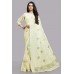 ZIDCS-220 OFF WHITE ETHNIC INDIAN WEDDING WEAR SAREE