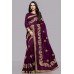 ZIDCS-226 ENGAGING PURPLE PARTY WEAR INDIAN SAREE