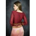 CORAL PINK & MAROON DAZZLING INDIAN PARTY/EVENING WEAR READY MADE SAREE