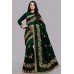 ZIDCS-229 GREEN INDIAN WEDDING WEAR FULL SLEEVE SAREE