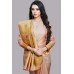 CORAL PINK & GOLD INDIAN DESIGNER WEAR SAREE