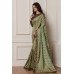 ZIDC-411 EXQUISITE MARTINI OLIVE MEHDNI OCCASION WEAR READY MADE SAREE