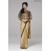 ZIDC-302 BEIGE INDIAN PARTY WEAR READY MADE CAPE STYLE SAREE 