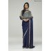 ZIDC-301 SARGASSO SEA CHIFFON CAPE STYLE SAREE