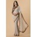 ZIDC-313 SILVER GREY EMBELLISHED WEDDING WEAR SAREE