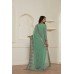 ZIDC-414 STUNNING SEA GREEN GEORGETTE PAKISTANI CASUAL WEAR SAREE