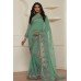 ZIDC-414 STUNNING SEA GREEN GEORGETTE PAKISTANI CASUAL WEAR SAREE