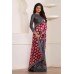 ZIDC-461 STUNNING GREY GEORGETTE SHIMMER PARTY WEAR SAREE