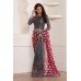 ZIDC-461 STUNNING GREY GEORGETTE SHIMMER PARTY WEAR SAREE