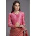 CARROT PINK PARTY WEDDING SAREE