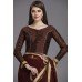 Maroon Bridal Reception Saree