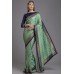 ZIDC-416 SEA GREEN BANARSI READYMADE WEDDING SAREE