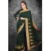 Dark Green Pakistani Designer Festive Saree