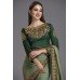 ZIDC-432 PISTA GREEN EMBROIDERED WEDDING DESIGNER SAREE