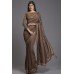 ZIDC-555 BROWN INDIAN TRADITIONAL SAREE