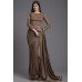 ZIDC-555 BROWN INDIAN TRADITIONAL SAREE