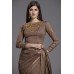 ZIDC-555 BROWN INDIAN TRADITIONAL SAREE