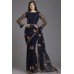 ZIDC-450 Navy Blue Indian Traditional Saree