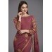 ZIDC-451 Rose Pink Pakistani Designer saree