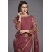 ZIDC-451 Rose Pink Pakistani Designer saree