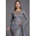 ZIDC-556 GREY PAKISTANI DESIGNER SAREE