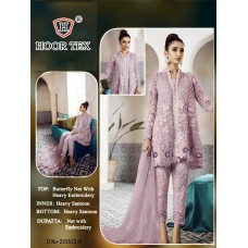 Purple Party Frock Heavy Embroidered Pakistani Suit
