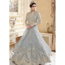 GREY INDIAN BRIDESMAID GOWN 