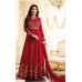 RED HEAVY EMBROIDERED ANARKALI STYLE INDIAN GOWN